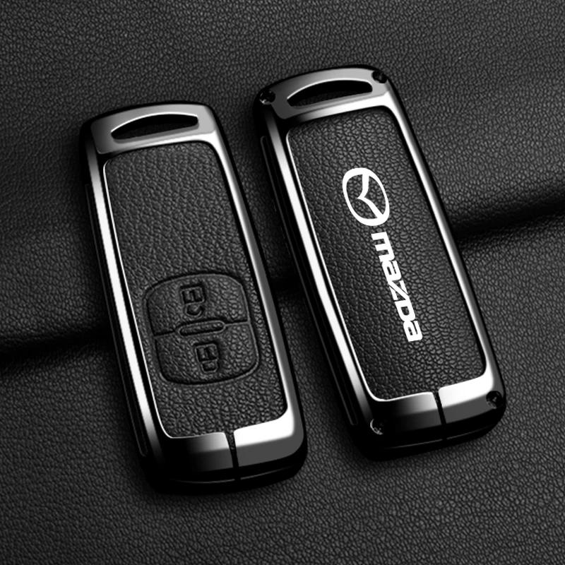 

2025 Hot Zinc Alloy Car Key Holder for Mazda Axela Atenza 3 2 6 CX3 CX5 CX30 CX8 CX9 MX5 RX7 RX8 SKYACTIV Remote Protector Car K