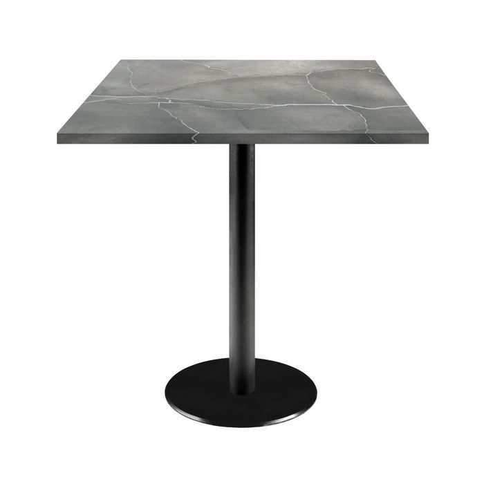 Table 70 x 70 cm - modèle Rome marbré lune bleue