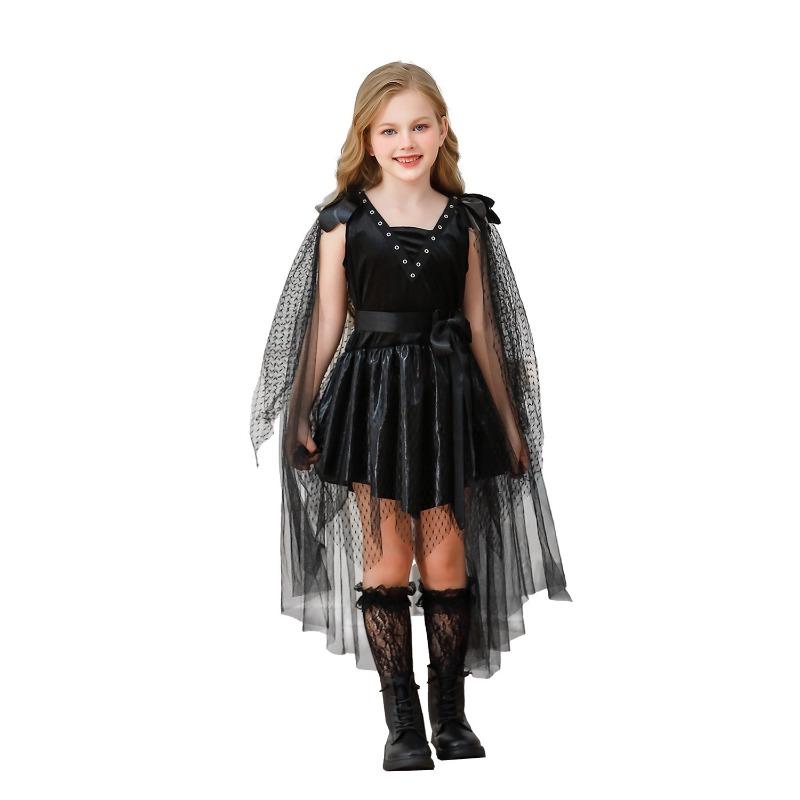 Halloween Children's Costume Witch Dress Stage Dress Up Children's Devil Vampire Witch Dress