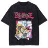 Yu Gi Oh Anime Print Tshirt Yugi Muto Manga Graphic T Shirt Men Women Clothing Summer Short Sleeve Tees Washed Cotton Tshirt