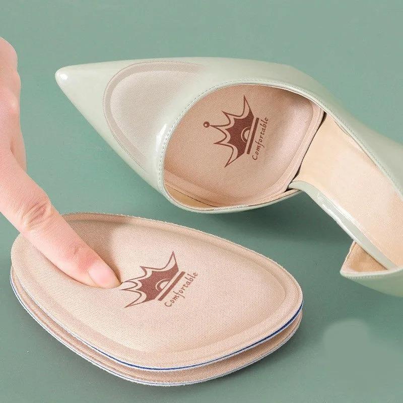 New Women's High-heeled Insoles - Non-slip Breathable Forefoot Pads with Sweat-absorbing Sponge Inserts