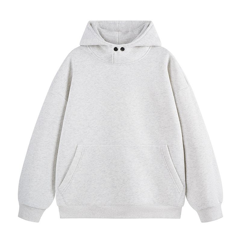 New Autumn and Winter Solid Color Sweatshirt Casual Versatile Hooded Sweatshirt Japanese Loose Simple Shoulder Drop-off Head