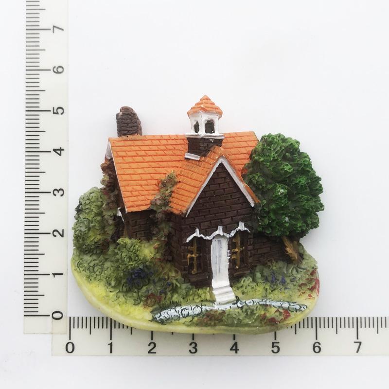 European Countries Villa Fridge Magnets Message Board Magnetic Stickers CHildren Gifts Home Decoration Fridge Stickers