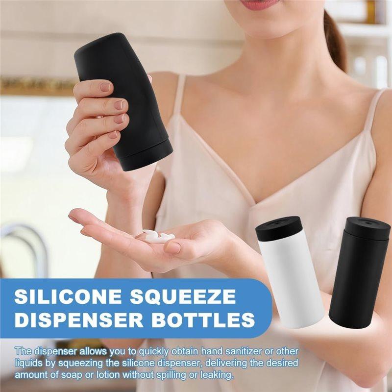 SHGO-Dish Detergent Leakproof Silicone Dispenser 2Pcs Dishwashing Soap Liquid Dispenser For Kitchen And Bathroom