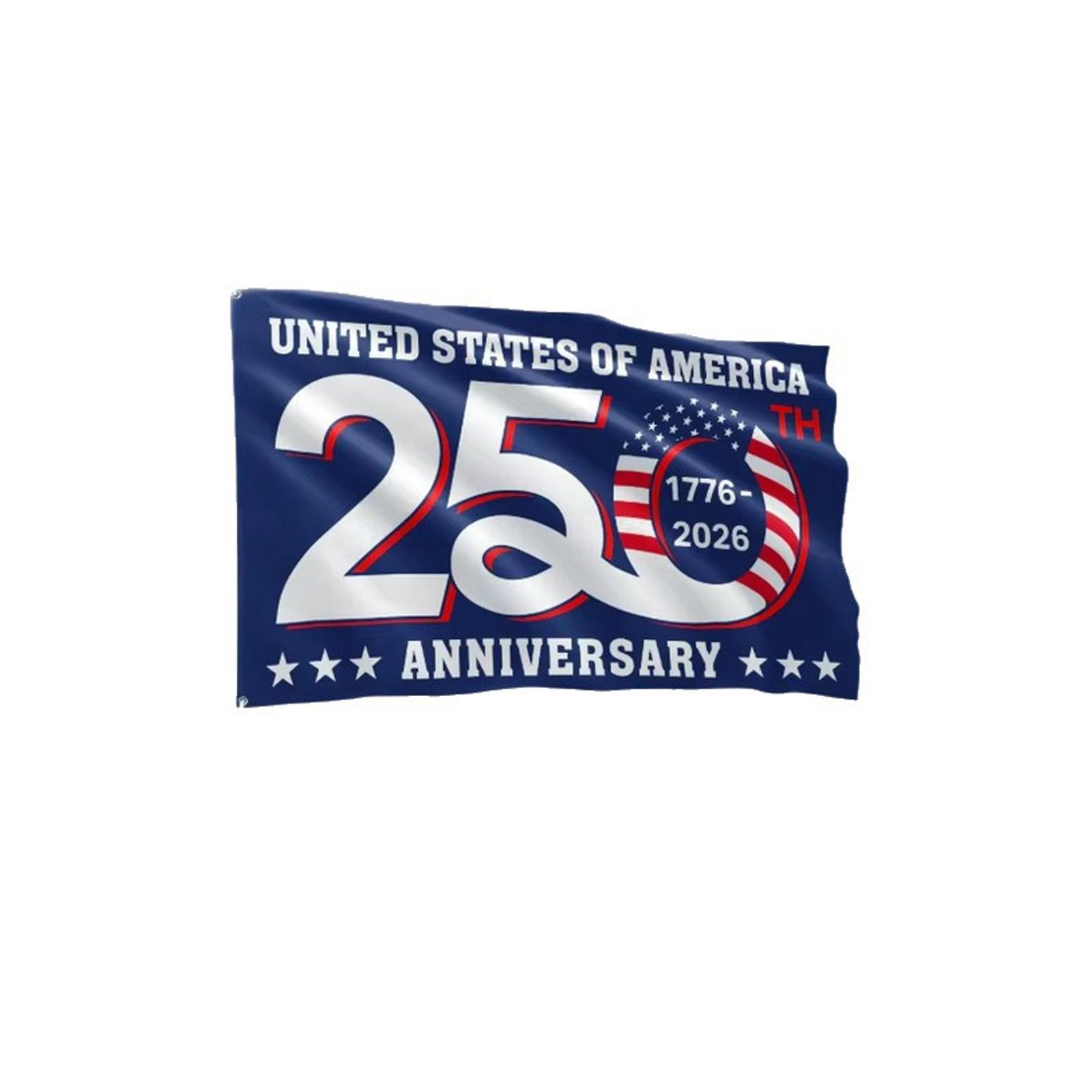 

American Independence Day Anniversary Flag 1776-2026 Birthday Patriotic Decoration Outdoor one size