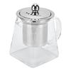 Transparent Glass Teapot with Removable 304 Stainless Steel Filter Tea Kettle for Home Office