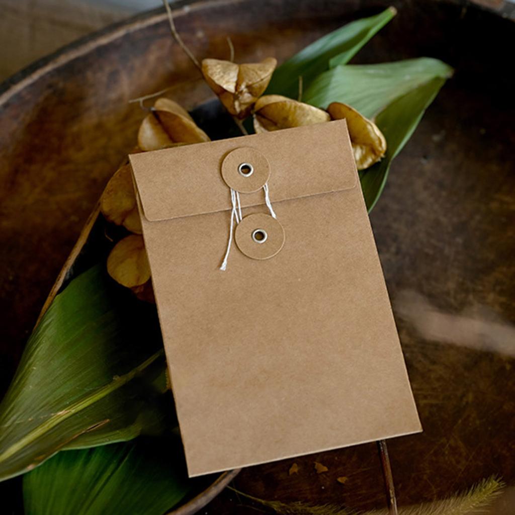 20Pcs/set Kraft Paper Envelopes Invitation Envelopes Postcard Envelope Kraft Envelopes Brown Envelopes Card Envelopes