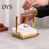 Square Napkin Holder Holder, with Weighted Arm, Durable Iron Frame Windproof Press Paper Towel Dispenser, Stable Cocktail Holders for Home And