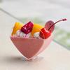 10Pcs Mini Heart Shaped Dessert Cup Disposable Tiramisu Cup Tableware Mousse Cup  Ice Cream