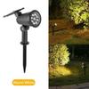 9 LED Solar Spot Lights Outdoor RGB Solar Landscape Lights IP65 Waterproof Brightness Adjustable for Garden  Lawn Decor Lighting