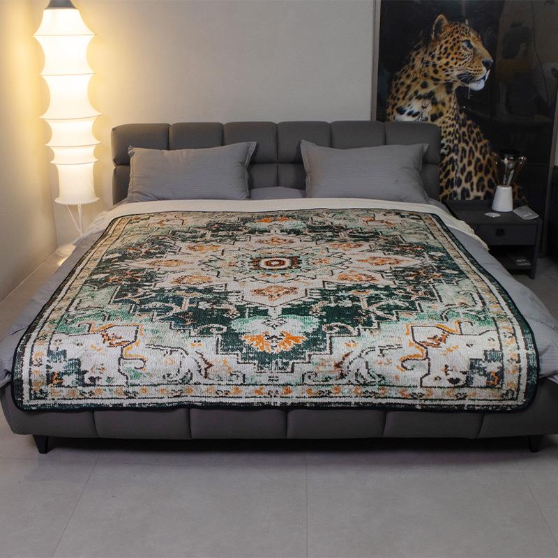 Bohemian Style Waterproof Non-Slip Washable Pet Mattress for All Pet Sizes