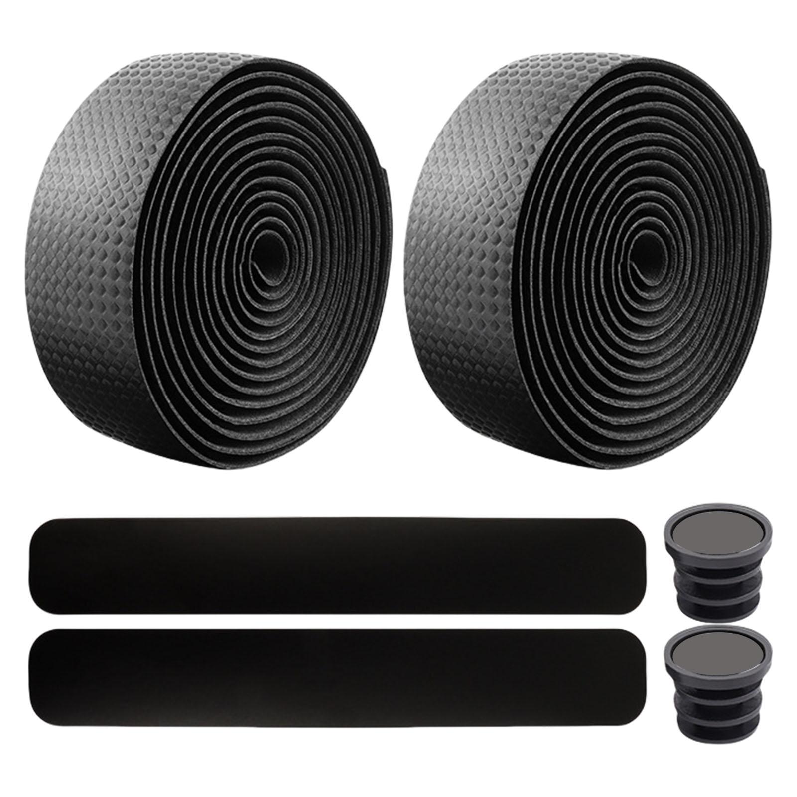 

Bicycles Handlebar Grip Tape Wrap Handle Cover Bikes Handle Cover Nonslip Cycling Handlebar Grip with Shock Absorbing чёрный