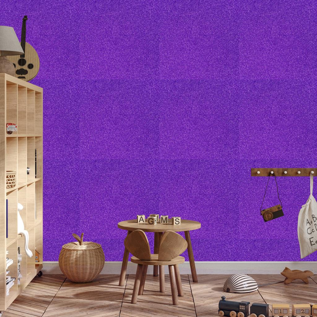 Glitter wallpaper, purple background, purple center for living room and bedroom 50x1000