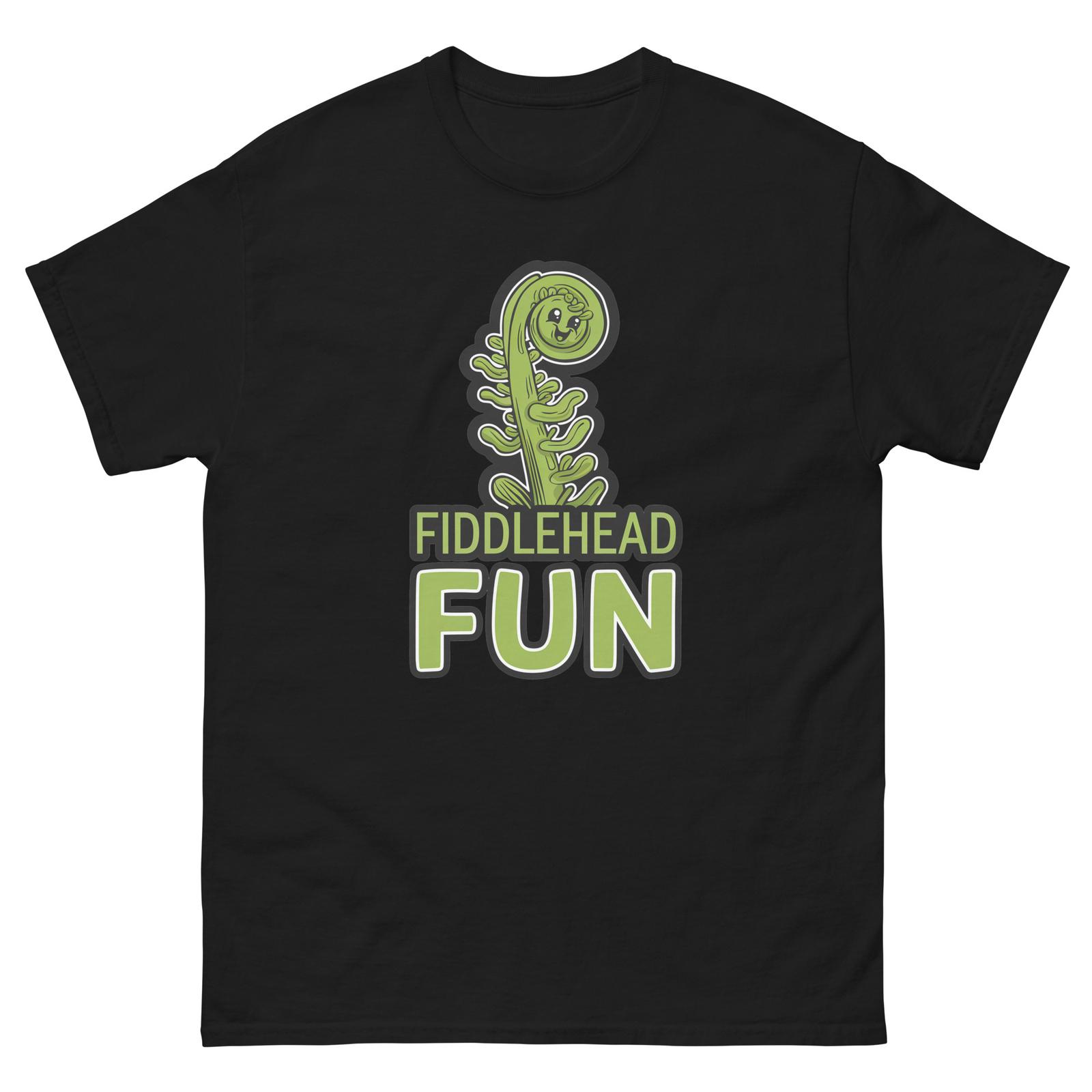 Fiddlehead Lover Food Image Cartoon Funny T-Shirt Shirt XXL