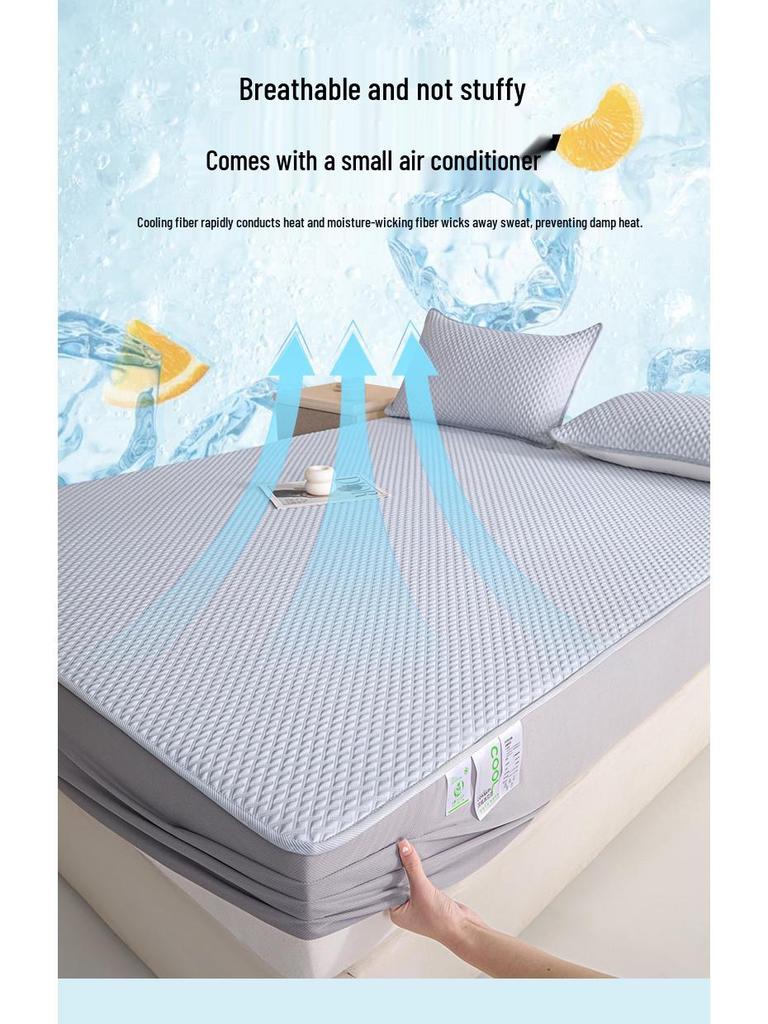 Class A Ice Silk Cooling Mat for Mother-Baby - Summer Bestseller, Washable, Fitted Sheet Design