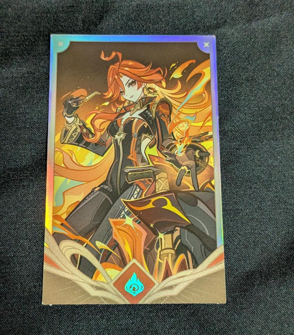 

[USED] Marvica Seven Sacred Summon Random Photo Card Genshin Cafe in Seoul Korea Exclusive