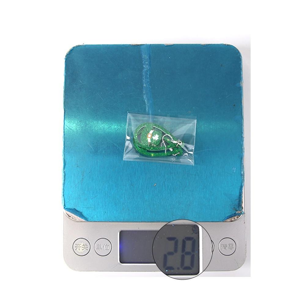 Comfortable Fit St Patricks Day Shamrock Earrings Made From Acrylic