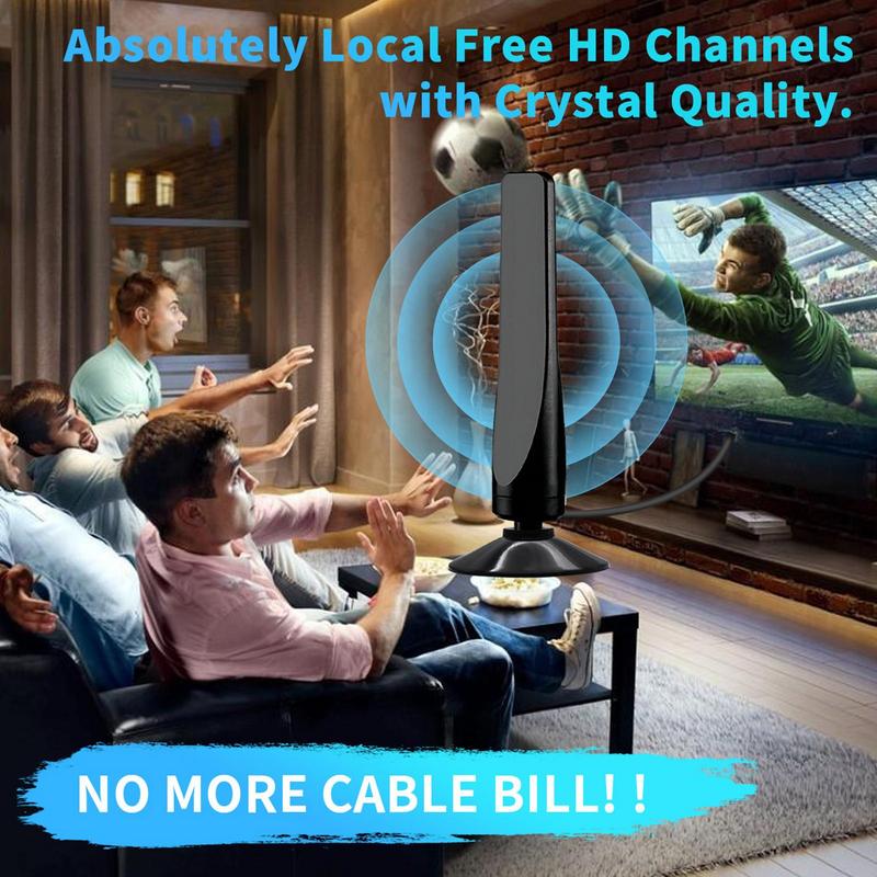 Indoor Antenna for TV HD Long Range Reception Antenna With Scanner Signal Receiver Booster for 4K Indoor Smart TV Home Supplies