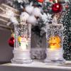 Vánoční LED svíčka naplněná vodou Santa Sněhulák Sněhová vločka Noční světlo Elektrické Santa Claus Sněhová koule Lucerna Sněhová ozdoba