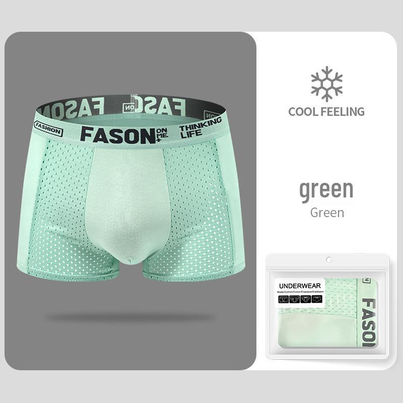 

Men s Breathable Ice Silk Mesh Boxer Briefs 2XL (Recommended 120-140 lbs)