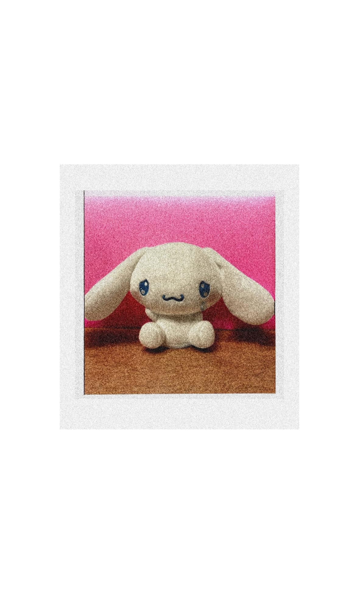 

Cinnamo Sad Rain Pattern Big Plush Toy, Approx. 24cm, Official Cute Merchandise (Sad)