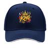 Royal Crown Street Graffiti Emblem D Sandwich Baseball Cap Sun Cap Outdoor Workouts Hat