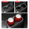 for Hyundai Santa Fe 6/7 Seats 2025 2025 Second Row Door Side Cup Holder Insert Cup Box Shock-Absorbing Storage Tray TPE Tidying