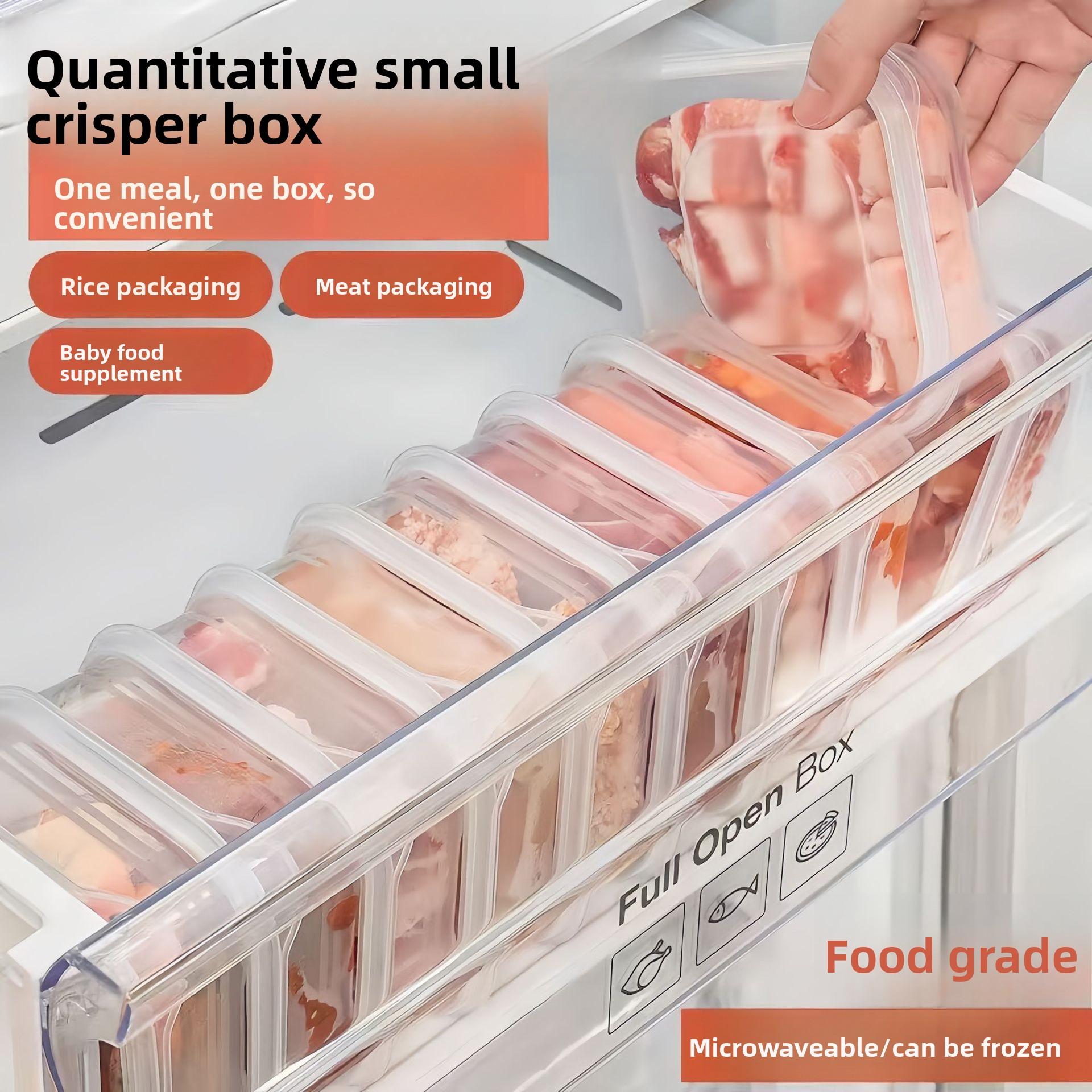 

350ML Food-grade Plastic Square Fresh-keeping Box for Refrigerator прозорий