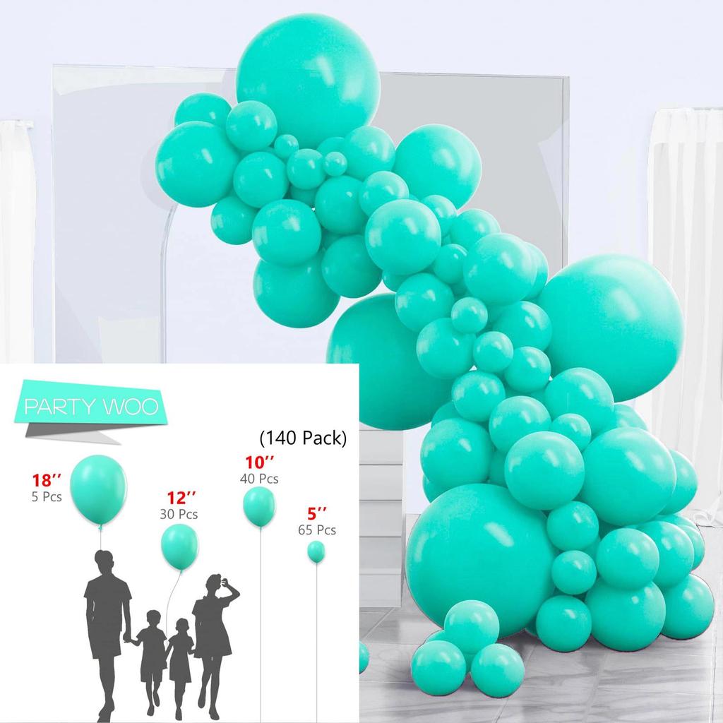 Conjunto de Balões Macarons Matte e Metálicos para Decorações de Festa de Aniversário Multicena
