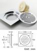 Bathroom Accessories  Shower Floor Drain Can Insert Tiles Floor Drain Cover Brass Anti-odor Floor Drain Chrome