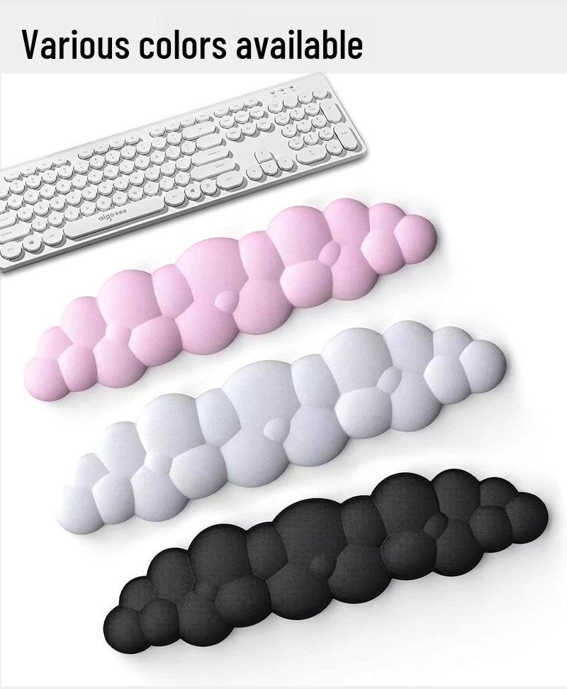 Cloud Memory Foam Handgelenkauflage für mechanische Tastaturen - Rutschfestes Desktop-Stützkissen zum Tippen im Büro