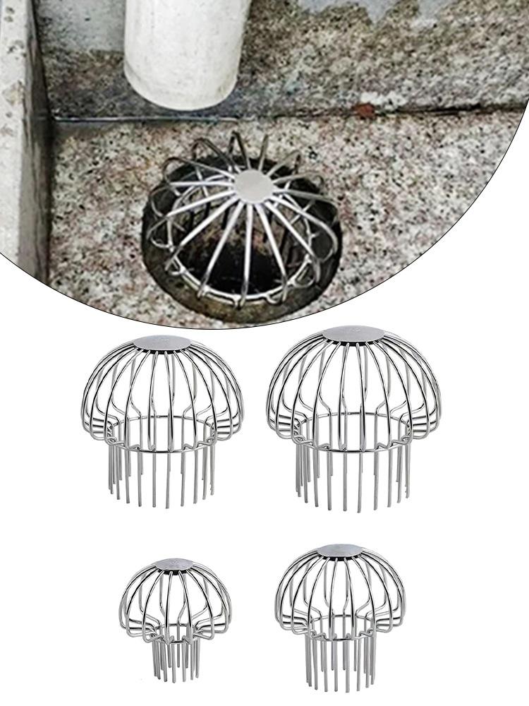 Strainer Garden Landscaping Floor Drain Gutter Guard Stainless Steel Gutter Leaf Guard Mesh Cover For Quick Drainage Clog