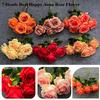 7 Heads Real Happy Rose Flower Mini 9 Colors Natural Simulated Rose Photography Photo Gift Rose Flowers Decorative