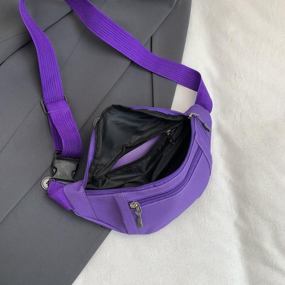 Large Capacity Fanny Pack Adjustable Strap Waterproof Waist Crossbody Bag Zipper Pocket Multi-Pocket Hands-Free Bag