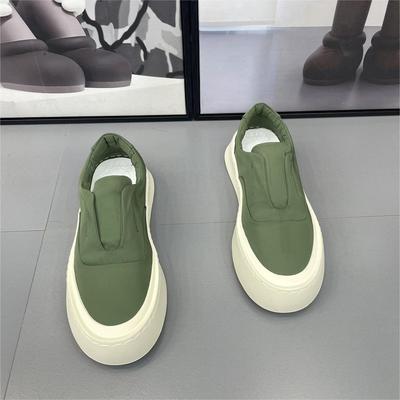 Neue Low-Top-Sneaker Herren einfarbige Canvas-Schuhe grüne Turnschuhe Mann Sommer Espadrille lässige atmungsaktive Sneaker Slipper Segeltuchschuhe