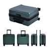 Tabitra Suitcase, Carry-on, Zipper Frame, Double Casters, TSA Lock, Travel, Business Trip, Ultra Lightweight, 8 Wheels, Dark Green, SS Size