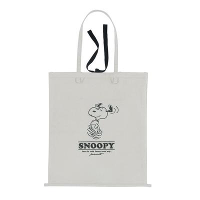HEMING'S 4059501 Vintage Peanuts PN Collector's Sack Tote Bag, A4 Size, Snoopy, Ivory