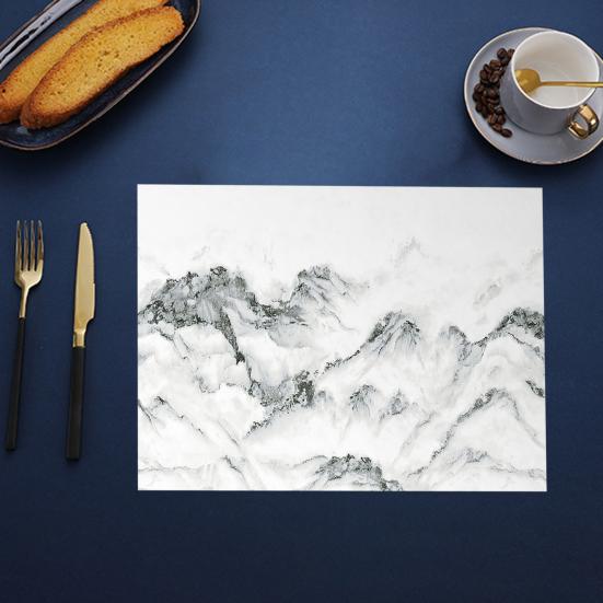 Marble Dish Drying Mat Quick Drying Diatomaceous Earth Water Absorbent Pad Dish Kitchen Countertop Bowl Bottle Cup Holder Diatomite Mat