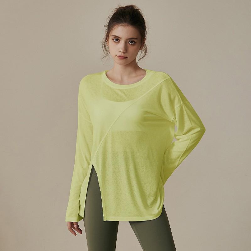 Womens Loose Fit Quick-Dry Yoga Top Short Sleeve Breathable Workout Shirt Running Fitness Pilates Spring Summer