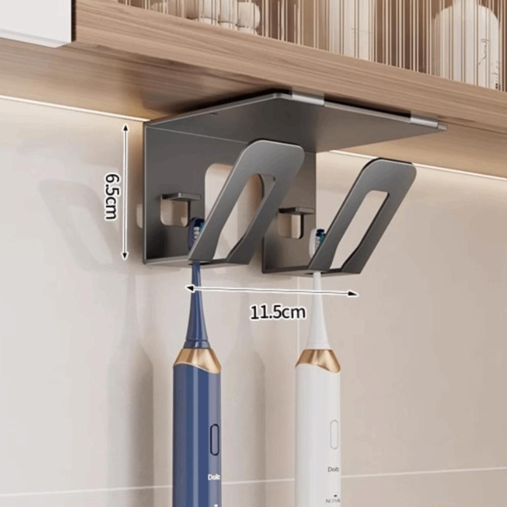 Non-Perforated Drain Mouthwash Cup Rack Wall-Mounted Washstand Rack  Bathroom Accessories