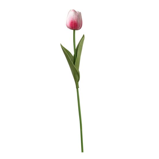 Artificial Tulip Realistic Fake Flower Branch Home Office Wedding Party Table Centerpiece Indoor Outdoor Faux Bloom Decoration