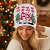 Unisex Christmas Knitted Hat for Men Women Fall Winter Holiday Party