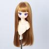 Linfairy 8-9 Inch 1/3 Doll Long Wig, Straight Long Hair (Light Brown)
