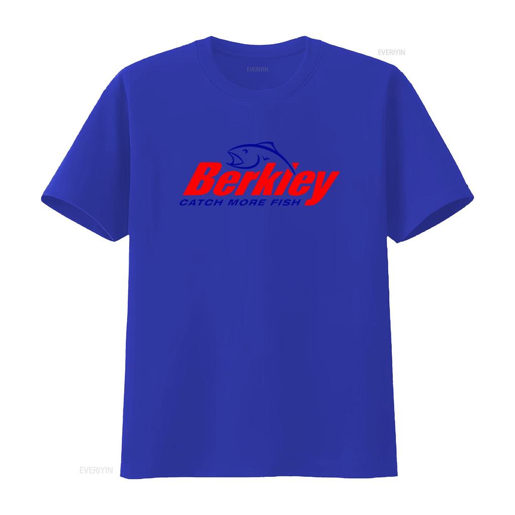 Berkley Fishing Company Logo Mens White T Shirt Size S to 5XL Catch More Fish with Style vintage Washed graphic fashion