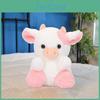 Decoration Sitting Sofa High Beautiful Elastic Cartoon Dairy Cattle Animal Plush Ornament Living Room Supplies Pink Cow Toy