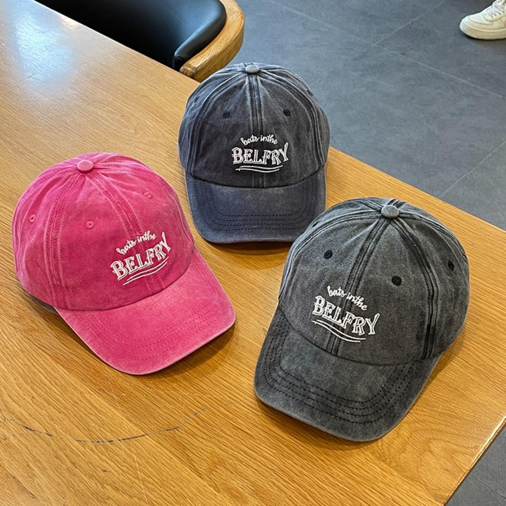 Sports Sun Protection Baseball Cap Embroidered Letters Adjustable Casual Hat Summer All-match Sun Hat for Women Men
