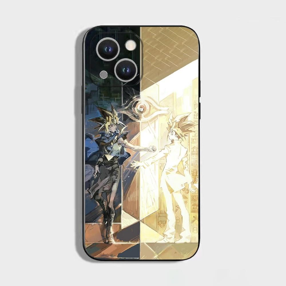 Yu-Gi-Oh Anime Phone Case For iPhone 16,15,14,13,12,11 Plus,Pro Max,XS,X,XR,SE,Mini,8,7,Soft Silicone Black Cover