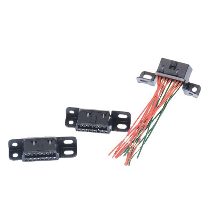 16 Pin Car Computer Detection Universal Connector Main Line Cable Female Extension Connector Obd 2 Adapter Cable