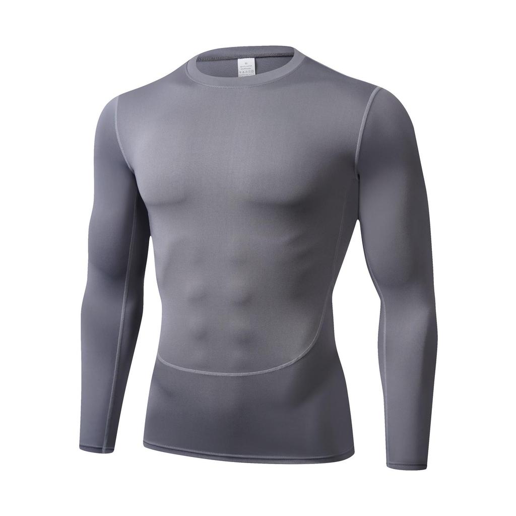 Erkek Uzun Kollu Kompresyon Spor Taban Katmanı - Hızlı Kuruyan ve Nefes Alabilen