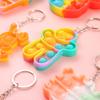 Rainbow Squeeze Stress Relief Keychain Toy for Kids